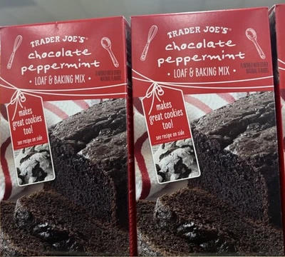 2 paquetes Trader Joe's chocolate menta pan y mezcla para hornear 19 oz cada paquete Foto 1 de 4