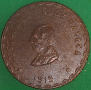 1915 Mexico/Oaxaca 20 Centavos VF+ - Picture 1 of 2