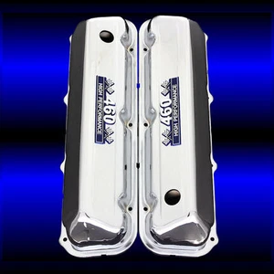 Cubiertas de válvula cromadas 460 para motores Big Block Ford 460 con emblemas 460 - Imagen 1 de 1