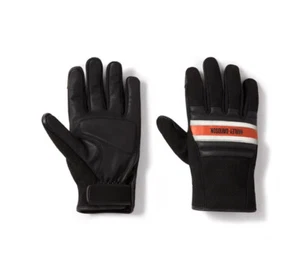 Harley-Davidson Motorradhandschuhe Trenton Dyna Knit, Schwarz, Leder - Bild 1 von 2