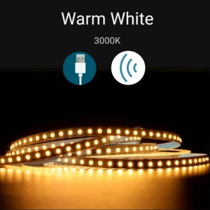 5V USB LED Strip with Hand Sweep/Human Motion Sensor 1M 2M 3M 5M Light Tape Deco - Picture 1 of 18
