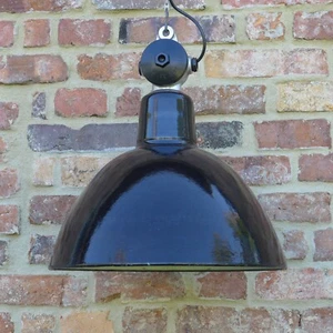 Alte Emaille Lampe LBL Industrielampe Leuchte Vintage Industrial Lamp Bauhaus 02 - Bild 1 von 10