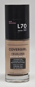 COVERGIRL TRUBLEND MATTE MADE LIQUID FOUNDATION L70/NATURAL IVORY 1 Fl oz.  NEW - Picture 1 of 2