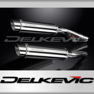 TRIUMPH TROPHY 900 1996-2002 350mm ROUND STAINLESS BSAU SILENCER EXHAUST KIT - Picture 1 of 4