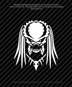 Predator Inspired Vinyl Decal Window Sticker - 25 Colors - Picture 1 of 27