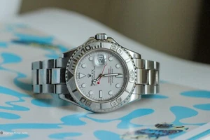 Reloj Rolex Yacht-Master 16622 platino y acero 40 mm - caja y papeles - usado - Imagen 1 de 10