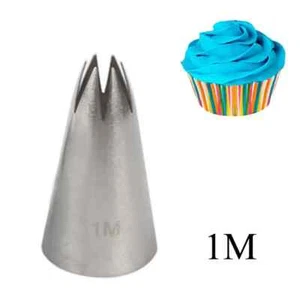 Large Size Icing Piping Nozzle Tip Size 1M Pastry Cake Sugarcraft Decorating Set - Picture 1 of 2