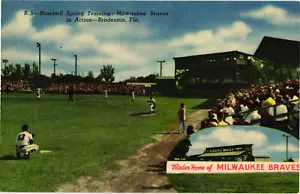Baseball Bradenton FL Frühling Training Winter Heimat von Milwaukee Braves - Bild 1 von 2