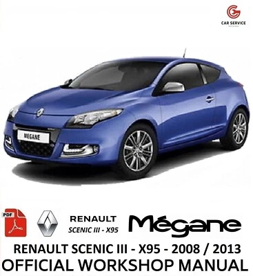 RENAULT MEGANE SCENIC 3 2008/2016 WORKSHOP MANUAL SERVICE WIRING DIAGRAMS -ENG - Image 1 of 4