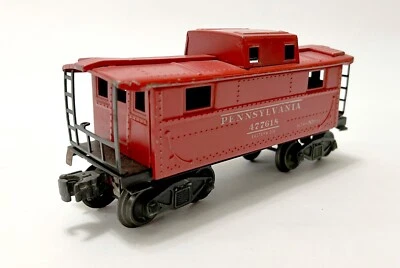 Postwar Lionel 2472 Red Metal Caboose C7 - Image 1 of 4
