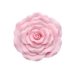 Sugar Pink Rose - 102mm Flower Decoration Cake Topper Wedding Engagement - Picture 1 of 1