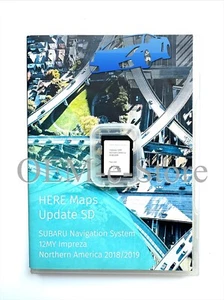 Factory OEM 2018/2019 Update Navigation SD Card U.S Map For 2012 Impreza FM601US - Picture 1 of 4