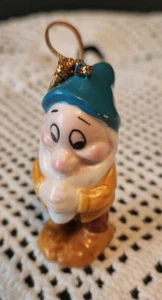 Vintage Disney Snow White Bashful Dwarf Christmas Ornament Schmid - Picture 1 of 5