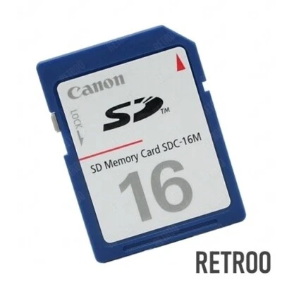 Canon SD 16MB Memory Card Secure Digital Mobile Phones/Cameras/Camcorders SDC16M - Image 1 of 2