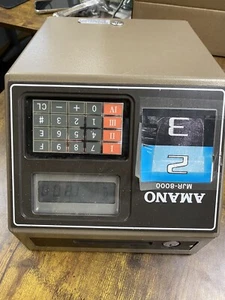 AMANO MJR-8000 Stand-Alone Computerized Time Recorder Free Shipping - Picture 1 of 12