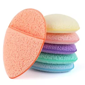 6pcs Facial Sponges Set Cleansing Puff Colorful Facial Sponges For Face Wash Reu - Picture 1 of 7