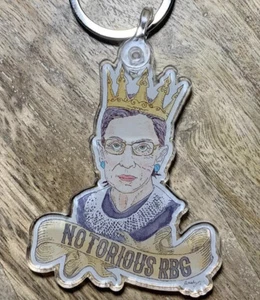Notorious RBG Aquarell Schlüsselanhänger 4 Zoll - Bild 1 von 4