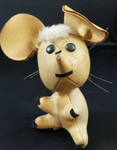VINTAGE Leder Maus Made in Japan von R. Dakin & Co. San Francisco ca. 60er Jahre - Bild 1 von 8