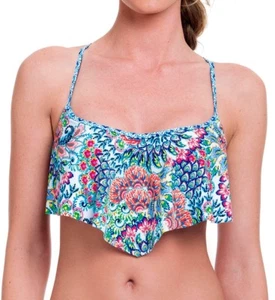 Profile Blush Gottex Peacock Small D Cup Bra & Side Tie Brief Swimsuit NWT $132 - Picture 1 of 10