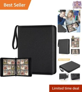 9 Pocket Card Binder PU Leather Standard 720 Capacity for TCG Sports Card Sto... - Picture 1 of 9