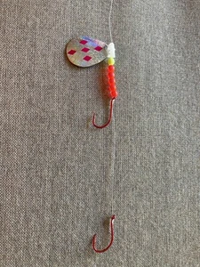 SAVAGE STRIKE SPINNERS - Walleye - Spinner And Worm Harness - 2 Pack - Picture 1 of 2