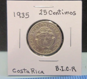 1935 Costa Rica Coin (25 Centimos) - Picture 1 of 2