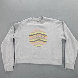 Vans Off The Wall Sweatshirt Damen meliert grau langarm Gr. XL - Bild 1 von 18