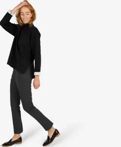 Everlane Womens The Modern Loafers Sz 6 Pointed Toe Patent Leather Black NWOB - Picture 1 of 9