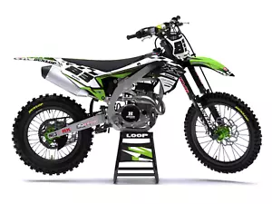 Kawasaki KLX 140 graphics 2008 - 2018 LOOP STYLE decals stickers graphics kit - Foto 1 di 6