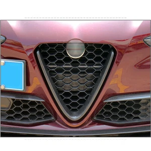 Carbon Fiber Front Center Bumper Grille Cover For Alfa Romeo Stelvio 2017-2020 - Imagen 1 de 6