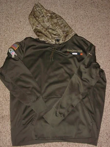 2017 Mens Nike NFL Denver Broncos Salute to Service USA Camo Hoodie! Size 2XL - Picture 1 of 13