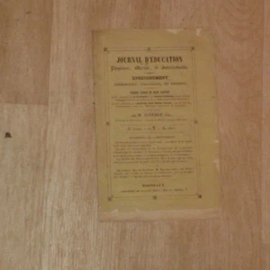 Journal d'éducation Physique, Morale, et Intellectuelle. 2e Année. N° 7. 1851. - Picture 1 of 1