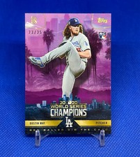 DUSTIN MAY 2020 TOPPS X BEN BALLER WORLD SERIES PURPLE ROOKIE RC /25 DODGERS