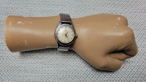 Vintage Bucherer (Tevo) Stainless Steel Military Manual Wind Men's Watch - Picture 1 of 9