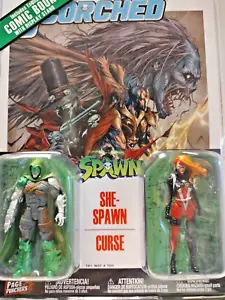 MCFARLANE Spawn Page Punchers 2pk She Spawn and Curse 3" Figures with Comic Book - Picture 1 of 18