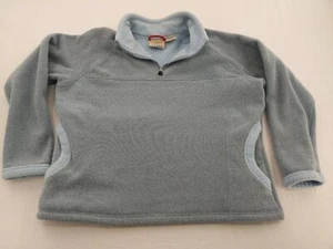 10.000 Fuß über dem Meeresspiegel Damen blau 1/4 Reißverschluss Pullover Jacke Größe L - Bild 1 von 12