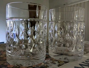 Set Of 2 x RALPH LAUREN Crystal ASTON DOUBLE OLD FASHIONED Whiskey Rocks Glasses - Picture 1 of 6