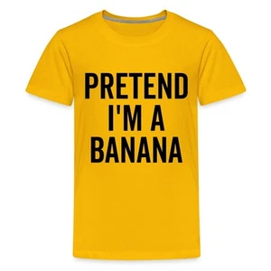 Pretend I'm a Banana Costume Funny Halloween Shirt Kids' Premium T-Shirt - Picture 1 of 4