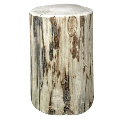 Montana Collection Cowboy Stump, 25" High Occasional Table, Clear Lacquer Finish - Image 1 of 3
