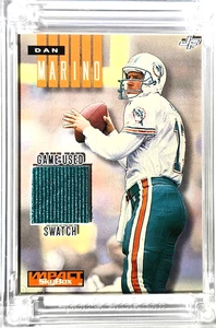 2025 JERSEY FUSION SKYBOX DAN MARINO 1999 DOLPHINS GAME WORN JERSEY SWATCH🔥 - Picture 1 of 9