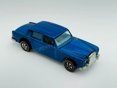 Hot Wheels Redline ROLLS ROYCE SILVER SHADOW Blue HK Tan Interior Very Nice !! - Image 1 of 4