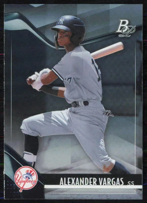 Alexander Vargas 2021 Bowman Platinum Top Prospects #TOP-54 New York Yankees - Image 1 of 2