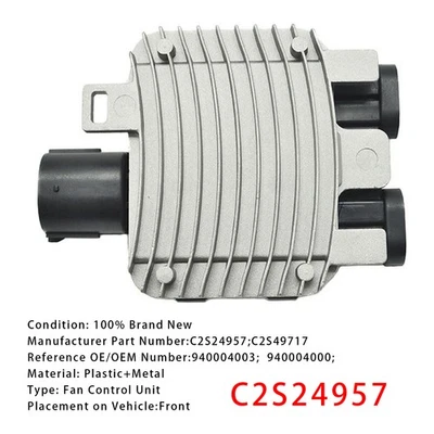 Radiator Fan Control Module For Jaguar X-Type 2.5L 3.0L V6 2001-2008 C2S24957 F8 - Imagem 1 de 4