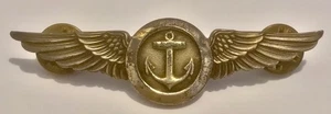 Original WW2 WWII USN US Navy Observer Pilot Wings 2.75” Sterling Silver Balfour - Picture 1 of 4