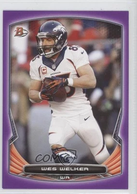 2014 Bowman Purple Wes Welker #39 - Image 1 of 2