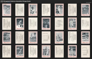1976 Chicagoland Collectors Chicago Greats Complete Set (25) Cubs / W. Sox NM-MT - Bild 1 von 22