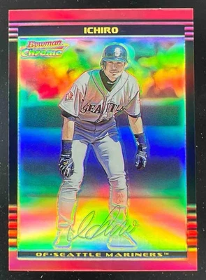 2002 Bowman Chrome Refractors #51 Ichiro /500 - Image 1 of 2