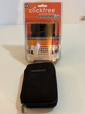 NEW SEALED Clickfree Automatic Backup C2 320GB Portable Hard Drive Mac PC w Case - Image 1 of 4
