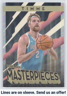 2022-23 Bowman University Best #BM-5 Drew Timme Bowman Masterpieces - Image 1 of 2
