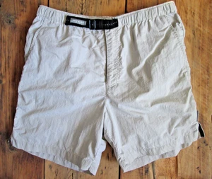Old Navy Men's Shorts Medium Water Swim Beach Board Stone White 100% Nylon Belt - Picture 1 of 7